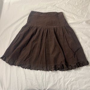Anthropology Edme & Esyllte Brown Corduroy Skirt